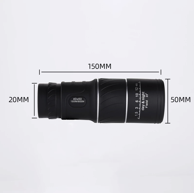 40X60 Monocular Binoculars With Night Vision BAK4 Prism High Power